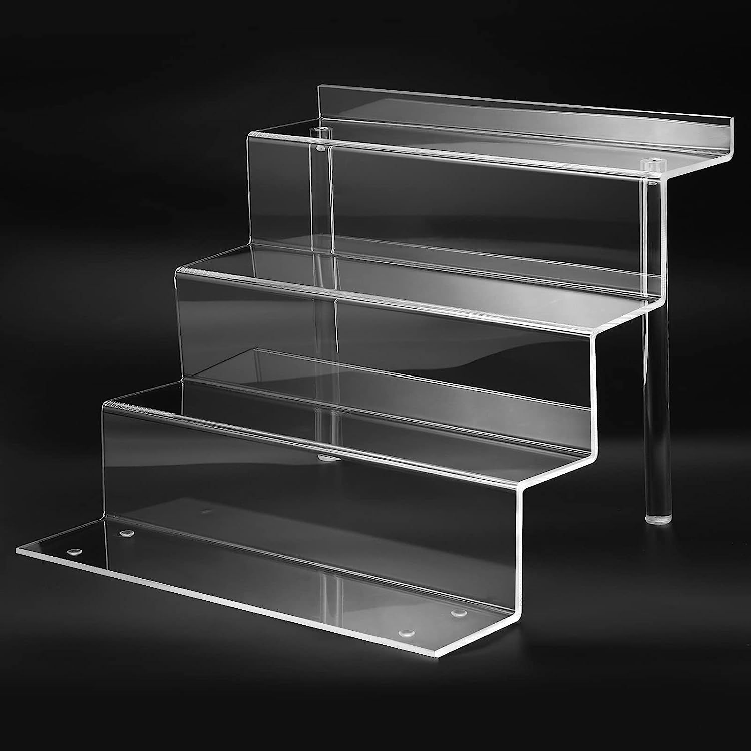 Clear Acrylic Display Riser Shelf for FUNKO POP, Perfume Makeup Organizer and Amiibo Action Figur... | Amazon (US)