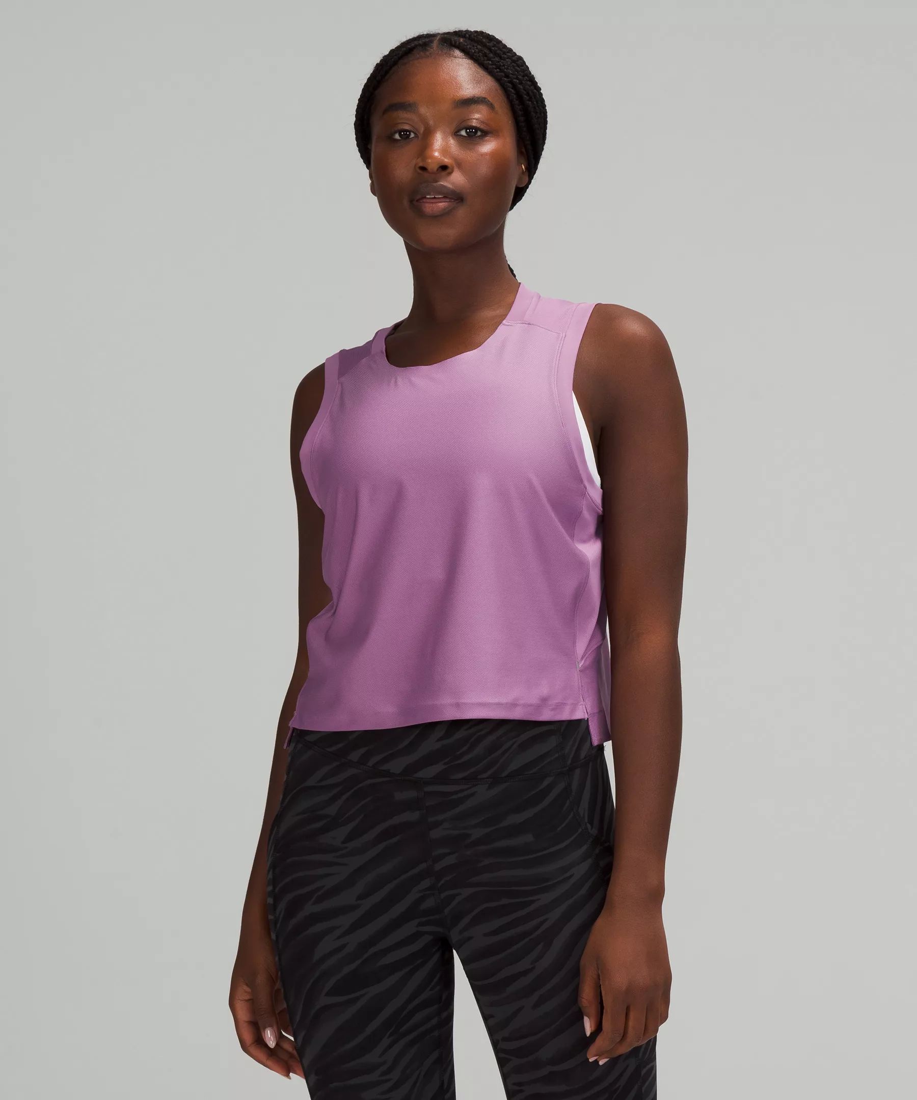 Mesh Back Cropped Train Tank Top | Lululemon (US)