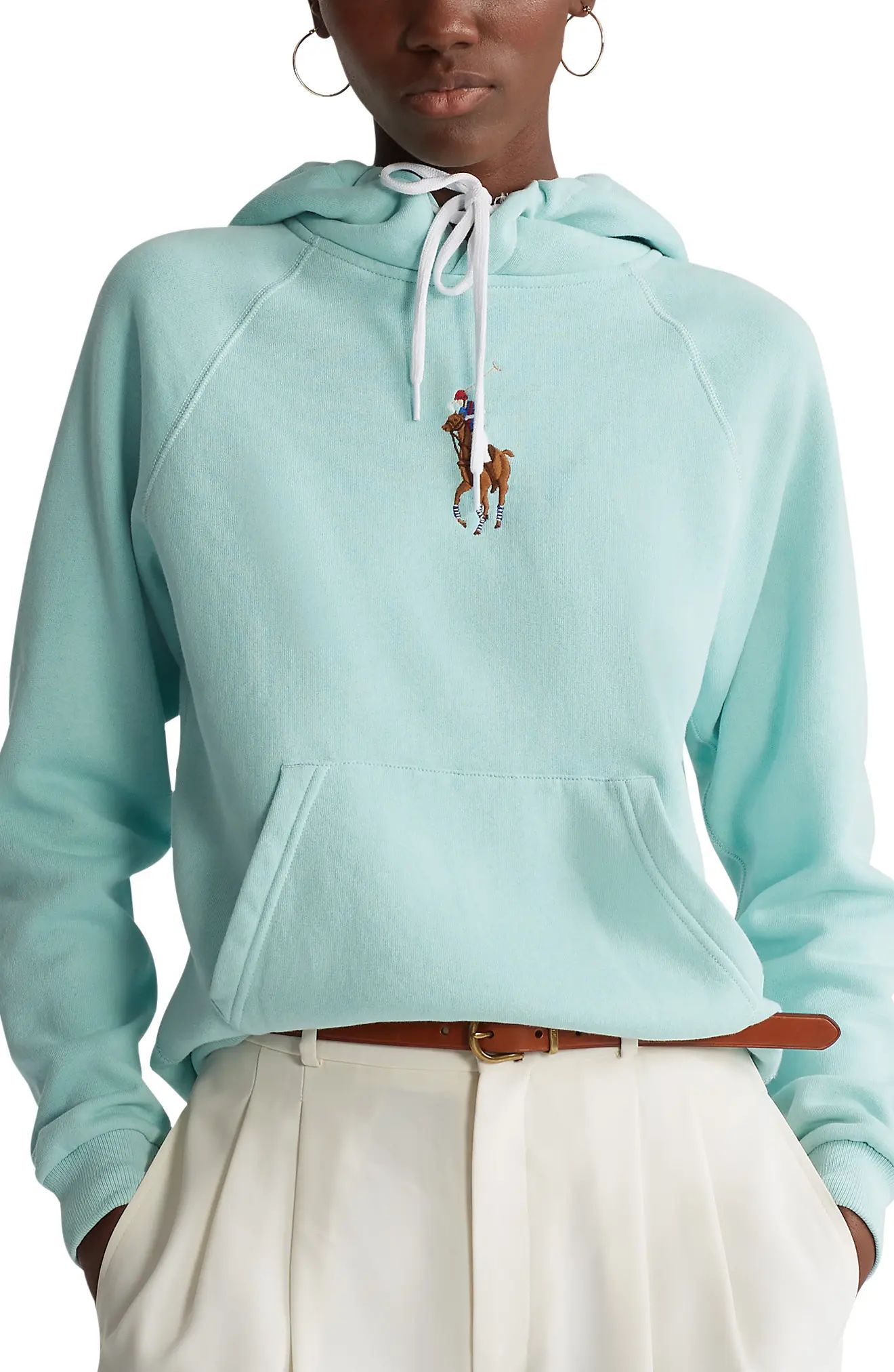 Women's Polo Ralph Lauren Seasonal Hoodie, Size X-Small - Blue | Nordstrom