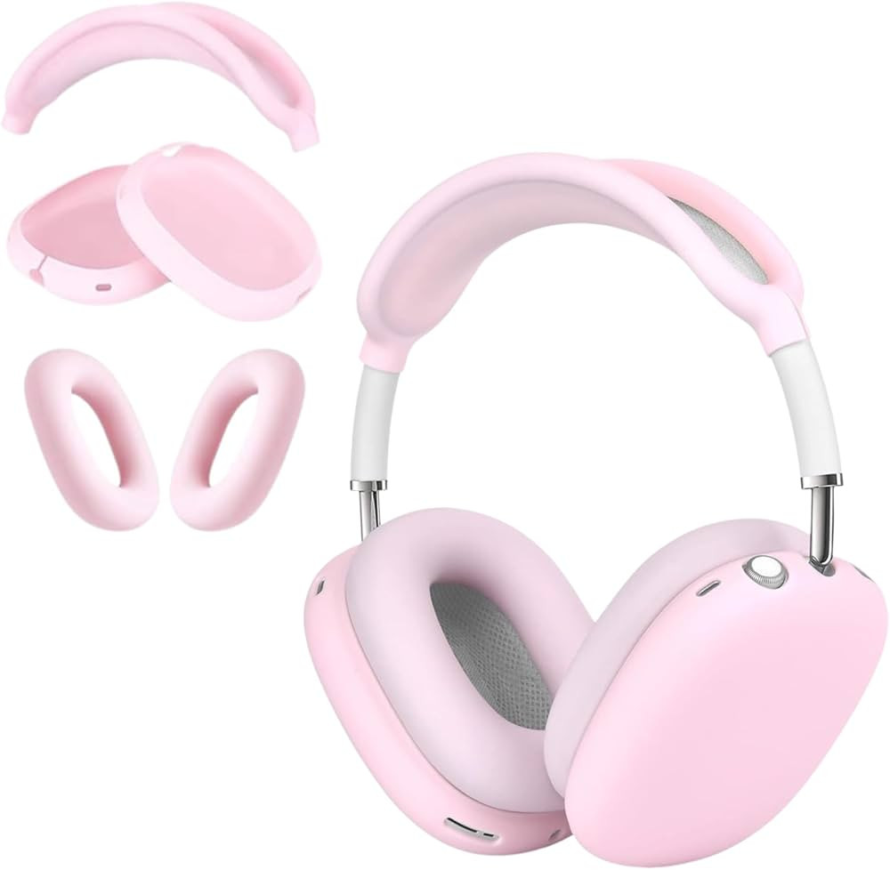 3 in 1 Silicone Case Cover for AirPods Max Headphones, Anti-Scratch Ear Pad/Ear Cups/Headband for... | Amazon (US)