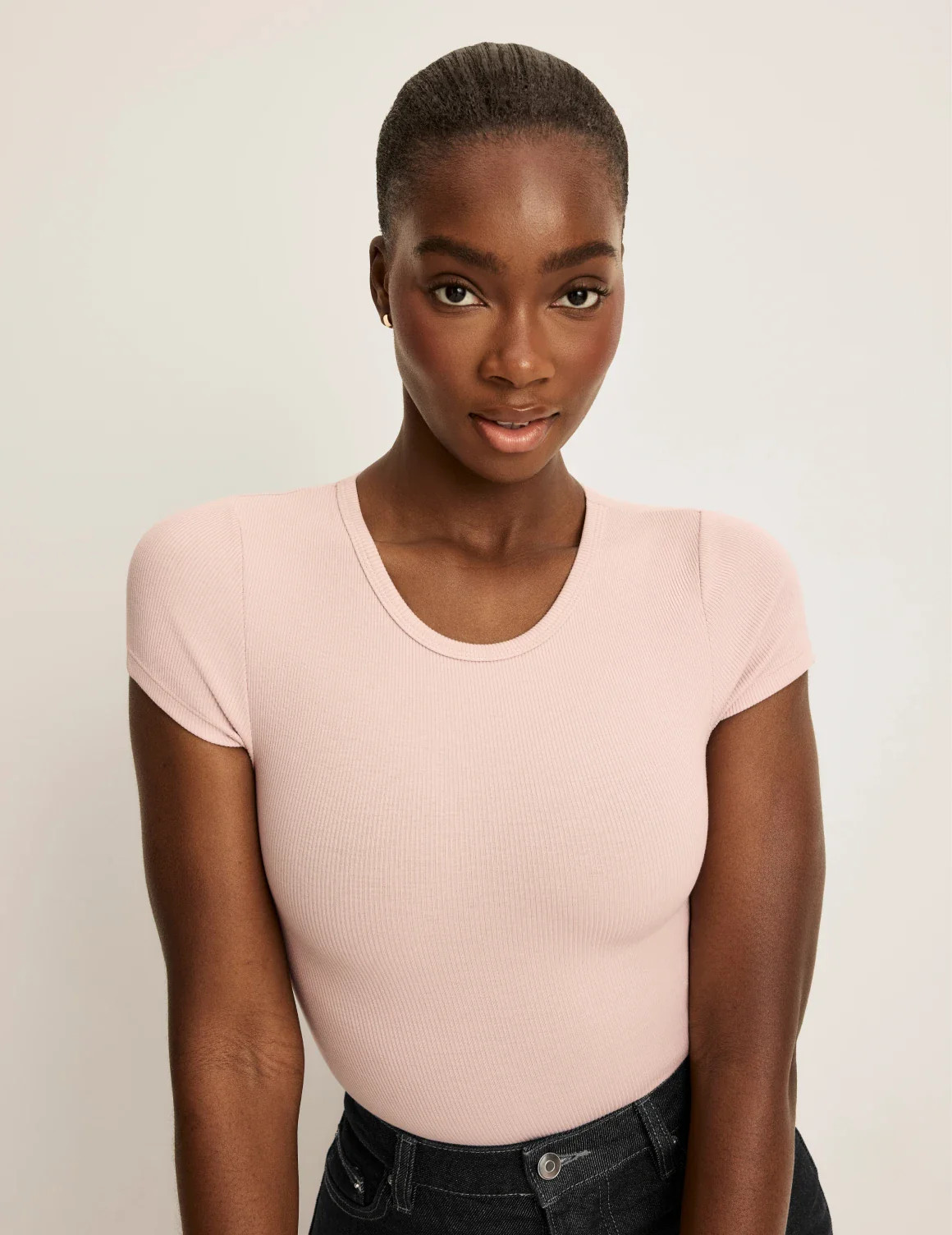 SculptRib\u2122 Cotton T-Shirt | Supportive T-Shirt | Knix US