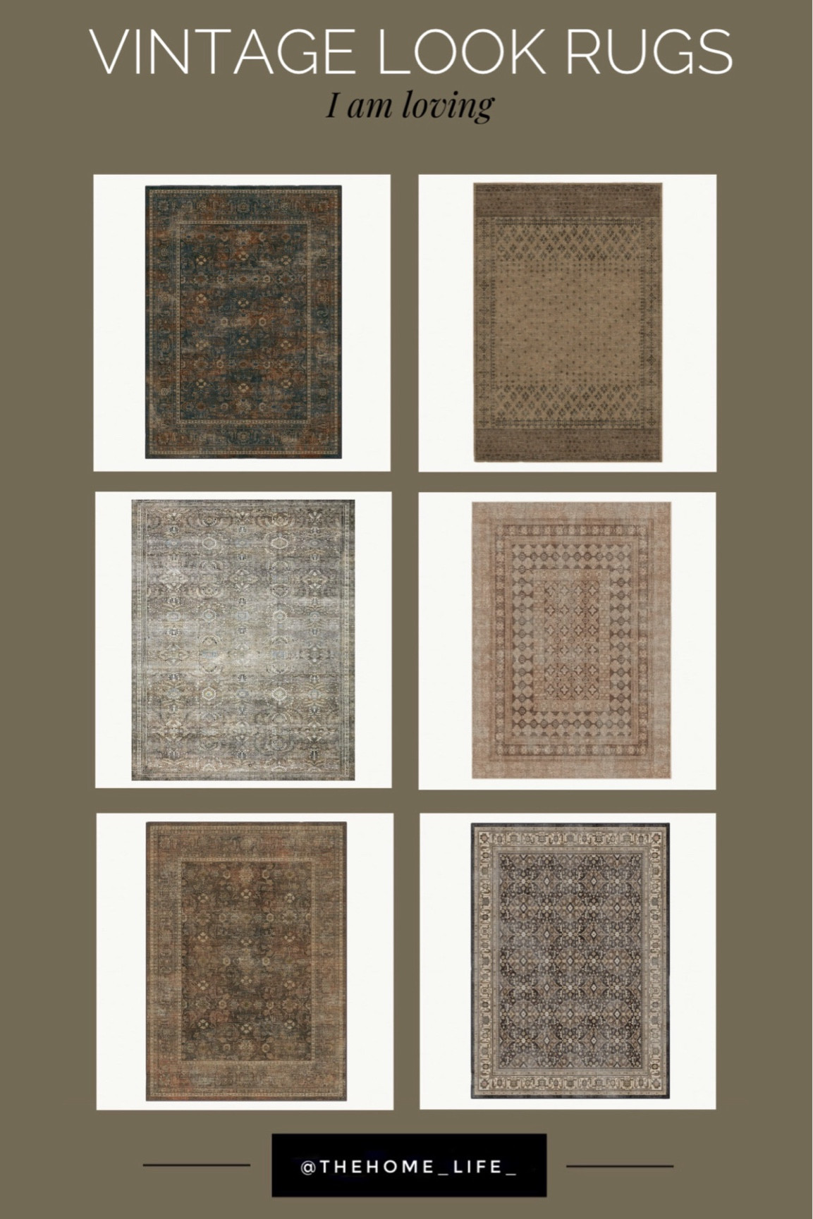 Vintage Look Rugs

#LTKhome #LTKeurope