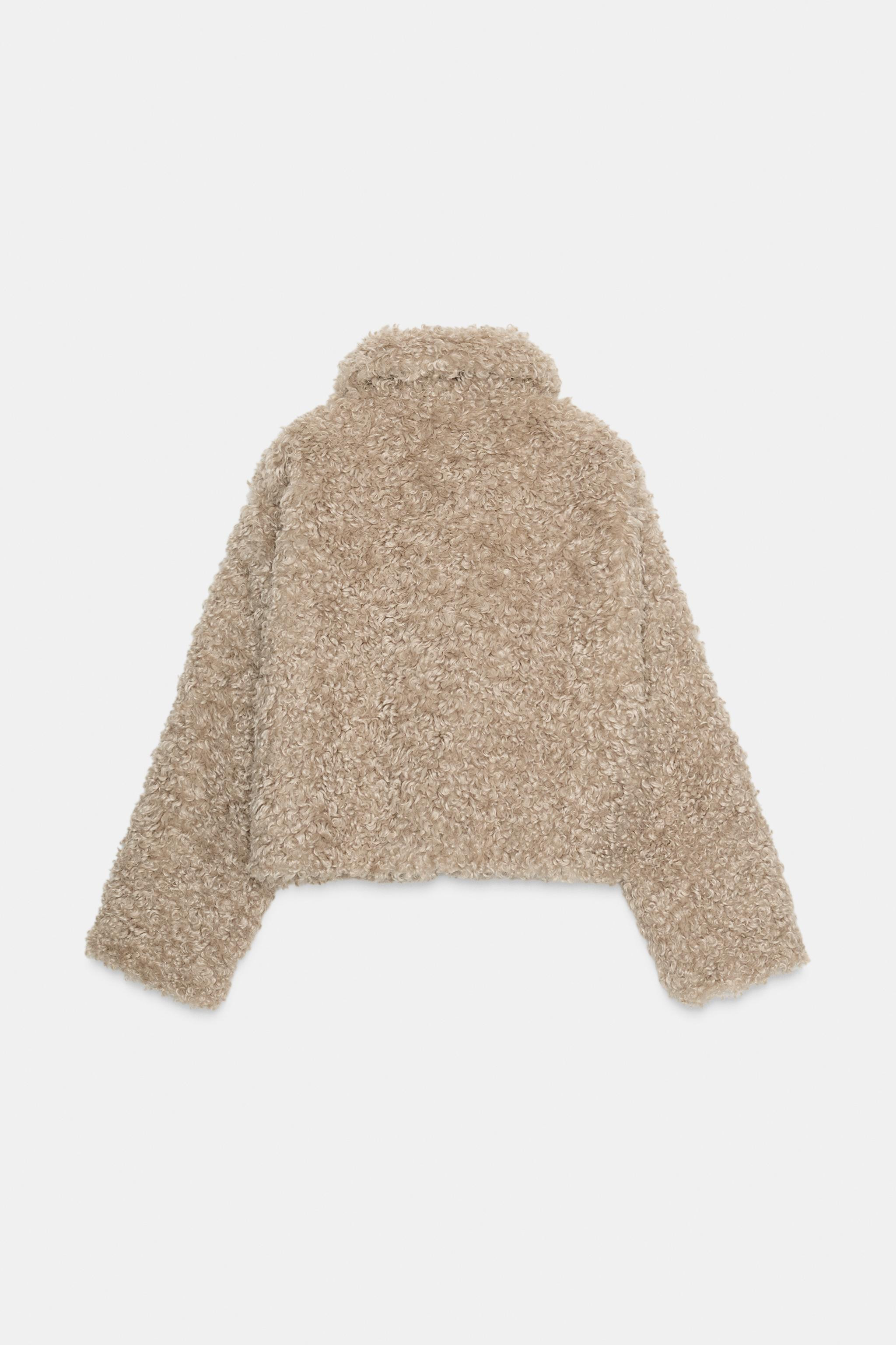 FAUX FUR JACKET WITH FIREMAN CLASPS | Zara US