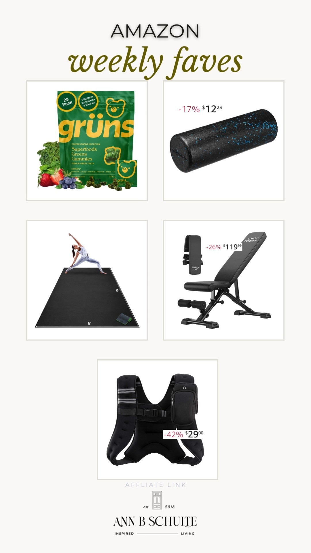 Upgrade your fitness routine with these amazing Amazon finds! From nutrient-packed gummies to essential workout gear, these picks will support your health and wellness journey. 🌿💪🧘‍♂️

#AmazonFinds #FitnessGear #Wellness 

 #LTKActive #LTKSaleAlert