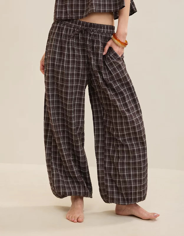 Aerie Seersucker Balloon Pant | Aerie