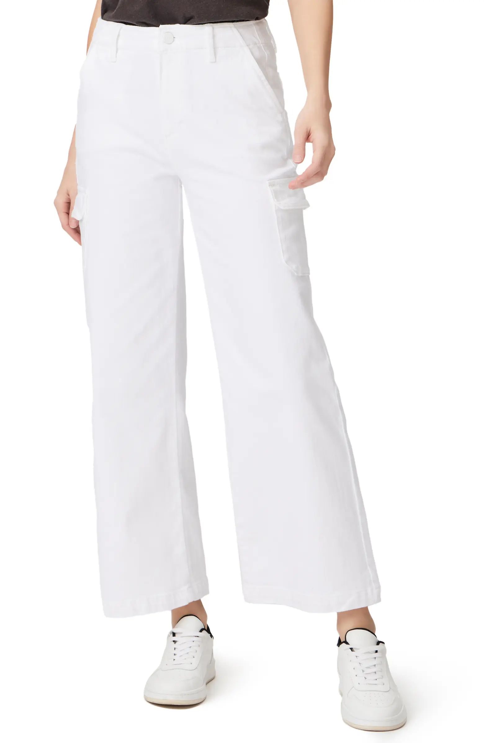Carly High Waist Ankle Wide Leg Cargo Pants | Nordstrom