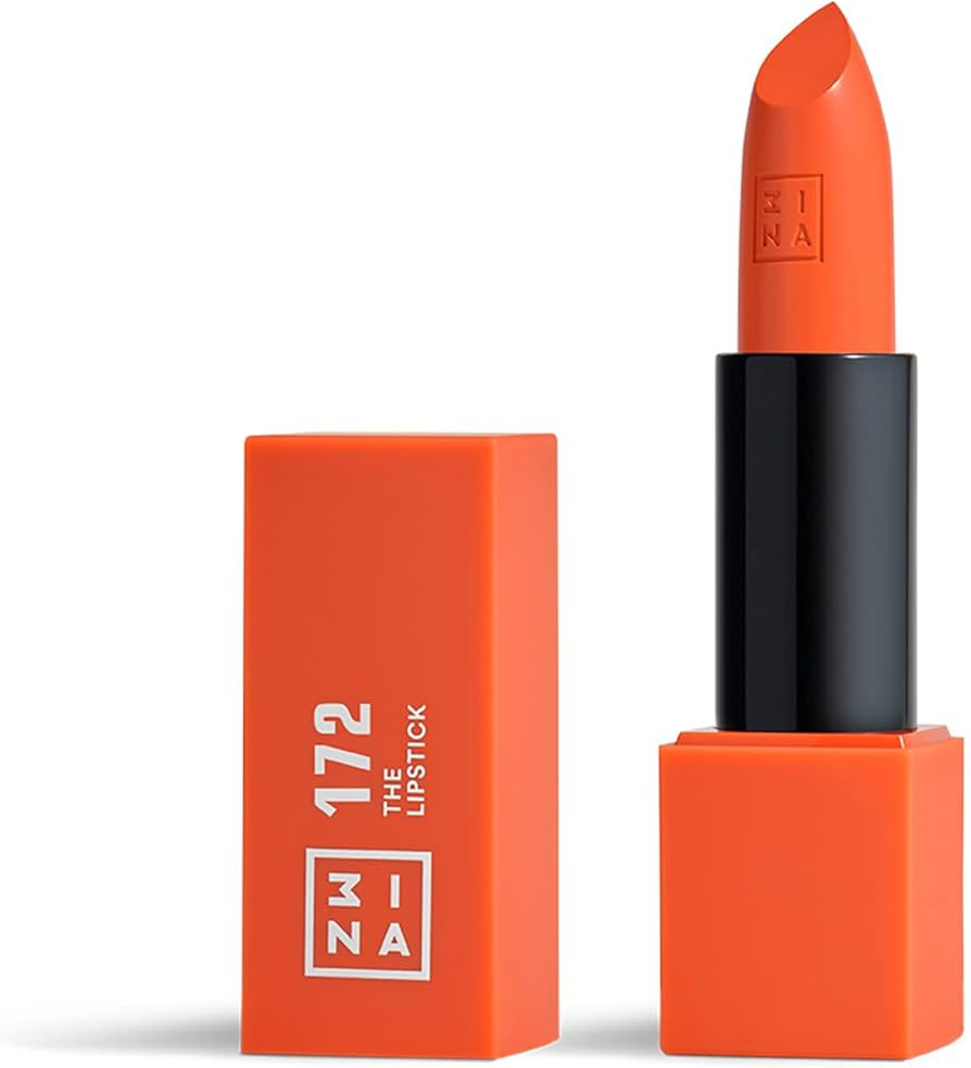 3INA MAKEUP - The Lipstick 172- Orange Lipstick with Vitamin E & Shea Butter to Nourish the Lips ... | Amazon (UK)