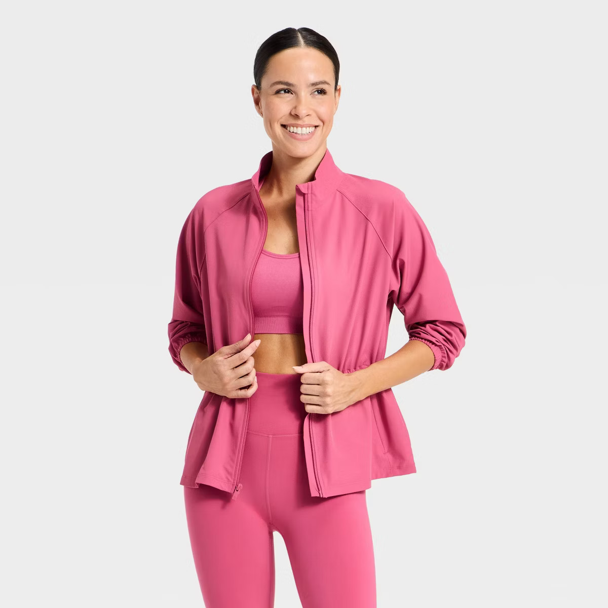 Women's Woven Peplum Jacket - All In Motion™ | Target