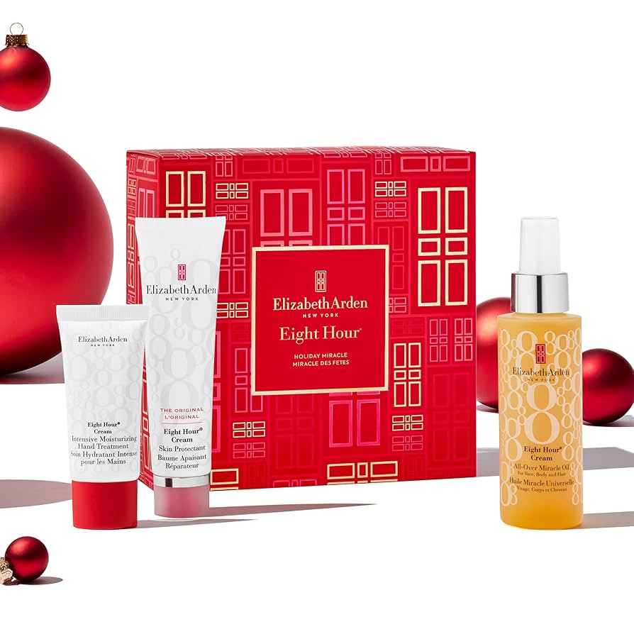 Elizabeth Arden HOLIDAY MIRACLE Eight Hour 3-Piece Gift Set Set, daily hydrating & nourishing ski... | Amazon (UK)