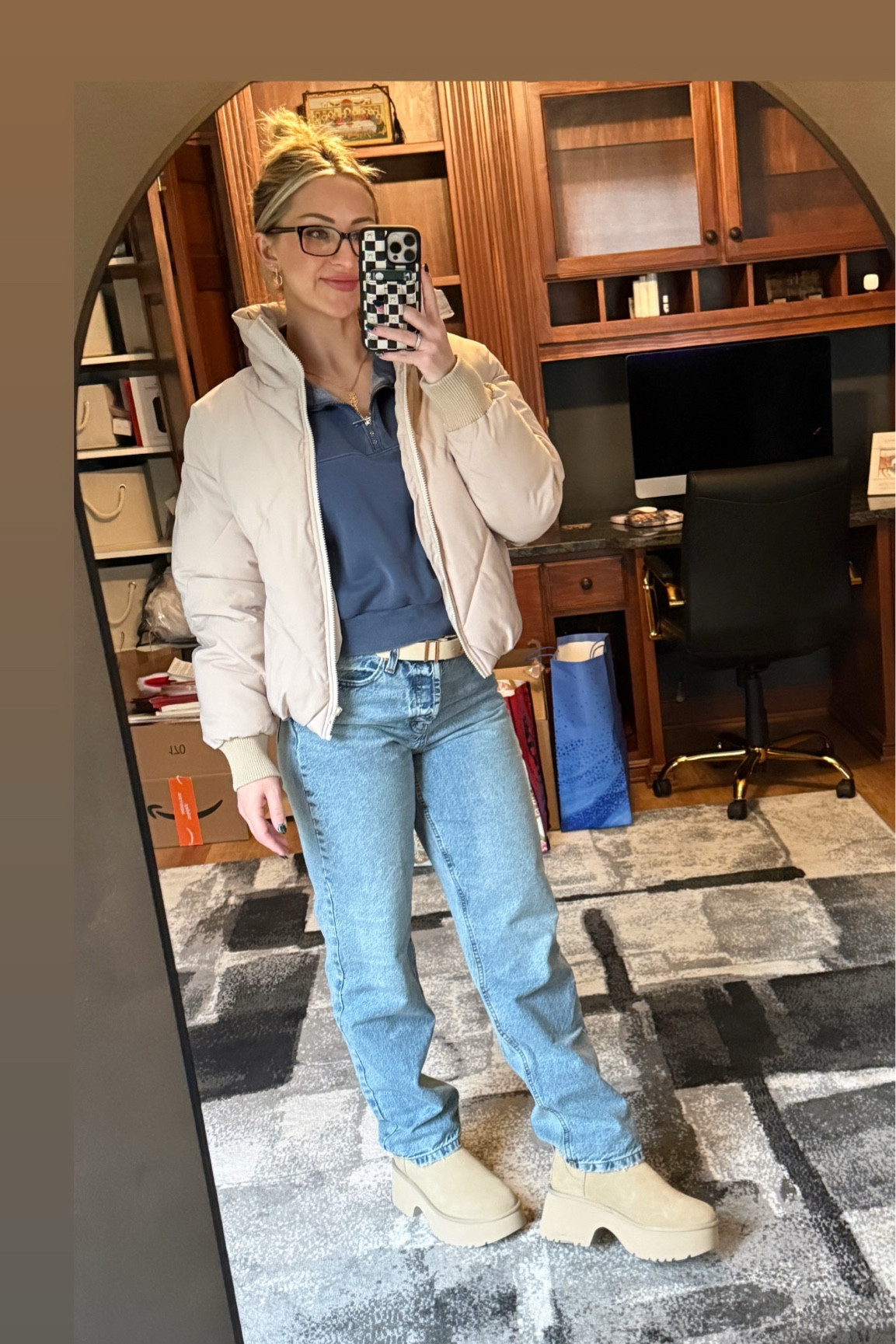 A nice combination outfit here. Pullover hoodie is Abercrombie, jacket is Amazon, jeans are Target and shoes are UGG. Linked below.🫶🏼

#LTKSaleAlert #LTKStyleTip #LTKU