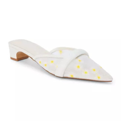 Matisse Women's Kitten heel with a pointed toe, White, 9.5M | Belk