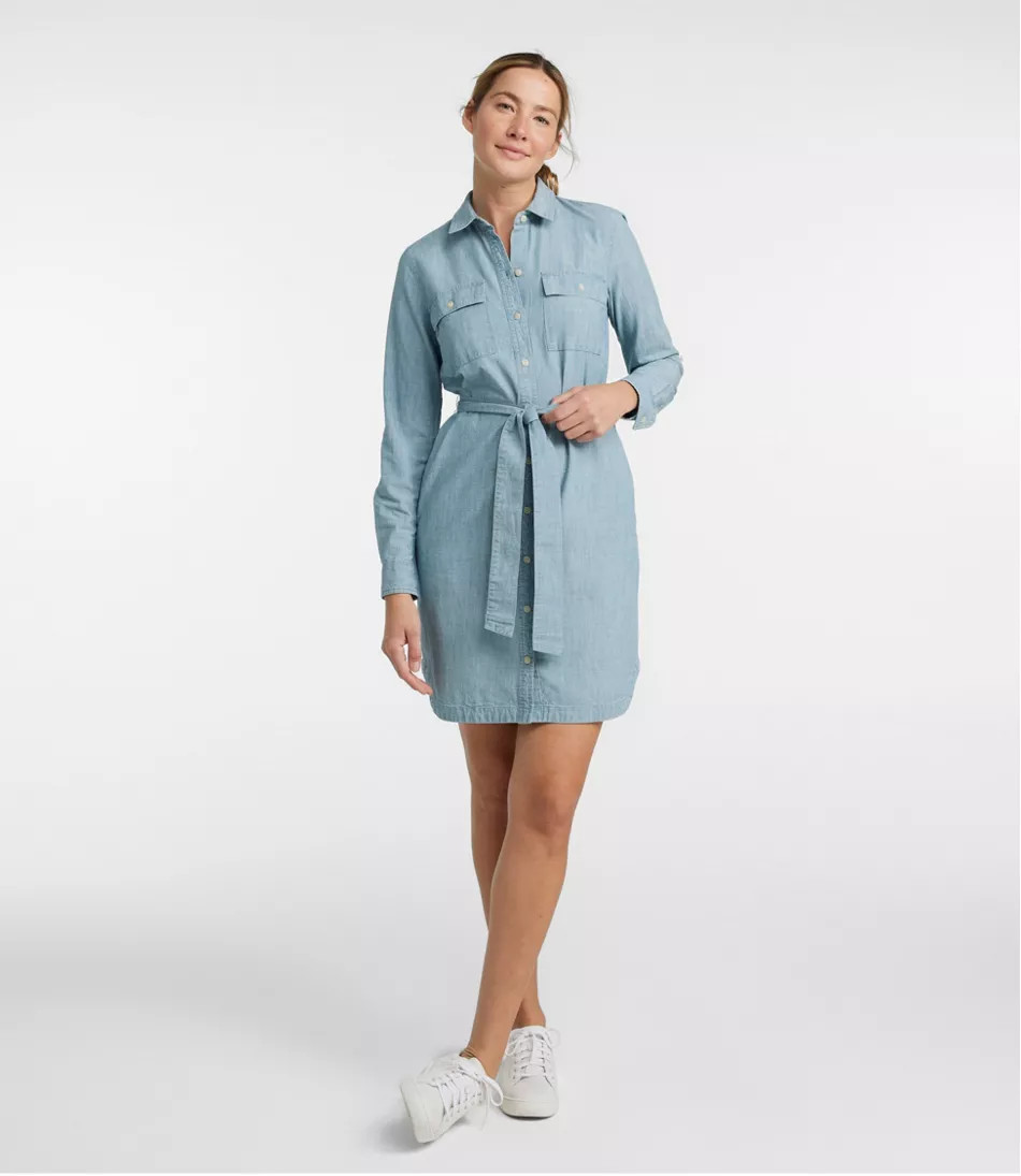 Women's Signature Camp Shirt Dress, Button-Front | L.L. Bean