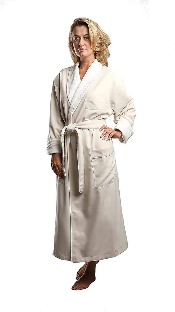 Terry Lined Microfiber Hotel Robe - Luxury Spa Bathrobe by Monarch/Cypress | Amazon (US)