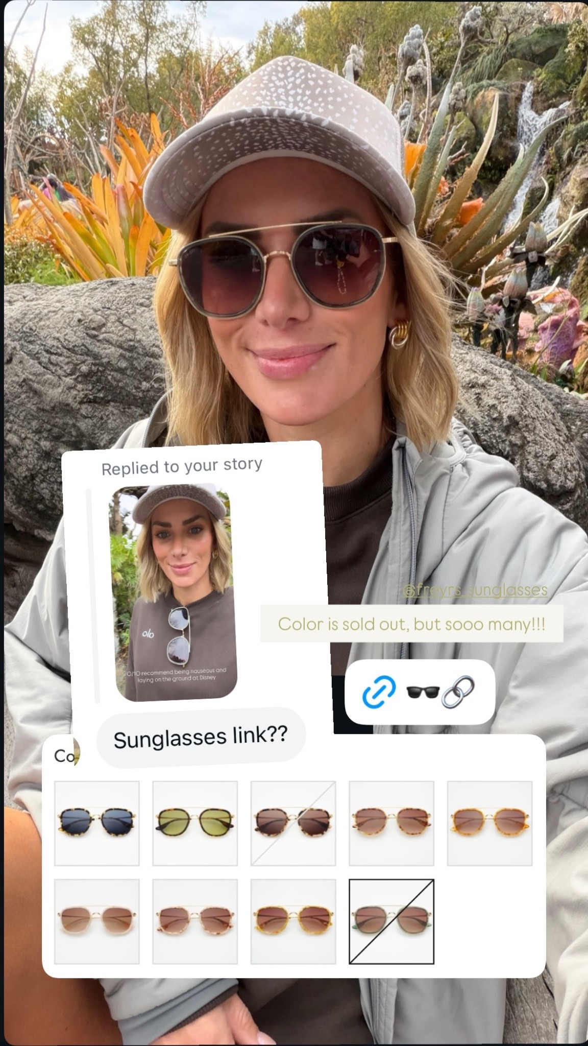 Color is sold out, but sooo many!!! @freyrs_sunglasses 

#LTKSeasonal