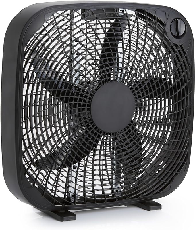 Amazon Basics 3 Speed Box Fan, Indoor Electric Fan for Home Cooling, 5 Blades, Lightweight Design... | Amazon (US)