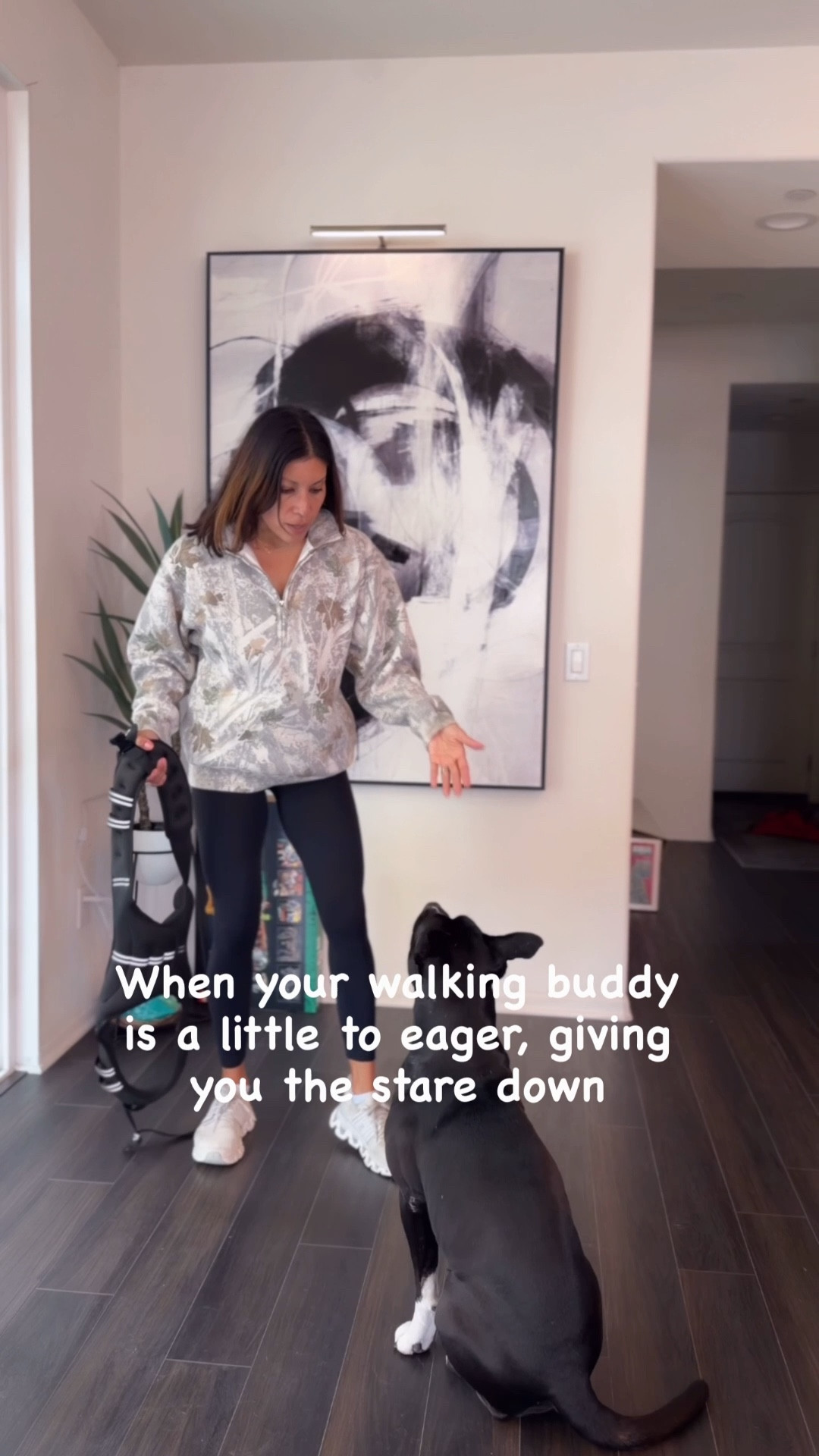 The most patient dog ever! 

These leggings are so good & soft! Wearing xs 
Hoodie size xs but could size up for more oversized 

Winter style 
Active wear 
Amazon 
Abercrombie 

#LTKOver40 #LTKmorningroutine #LTKActive