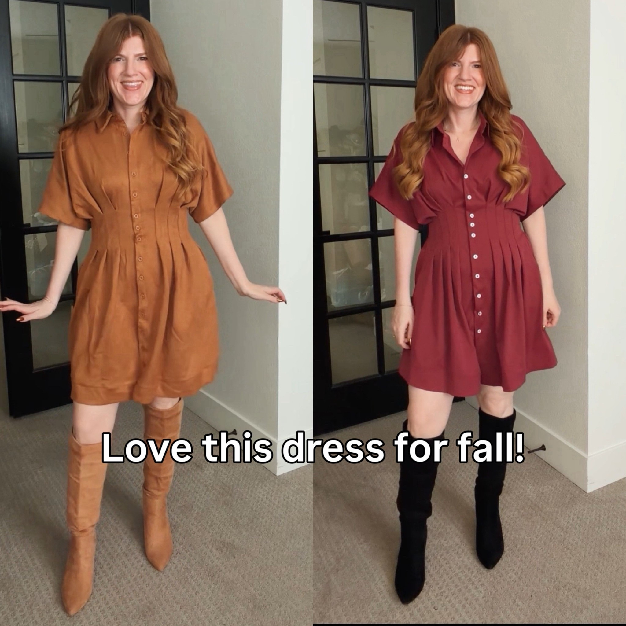 Perfect fall dress from Amazon size small.

#LTKPetite #LTKSaleAlert #LTKSeasonal