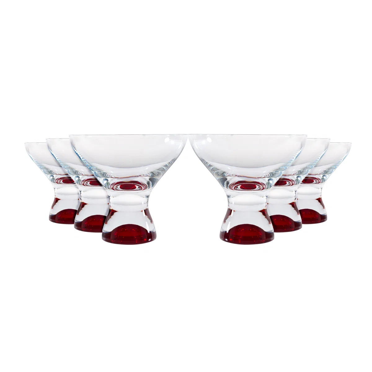Samba Martini Dessert 11 oz. Glass Goblet (Set of 6) | Wayfair North America