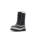 SOREL Women's Caribou Waterproof Boot - Black, Stone - 8.5 | Amazon (US)