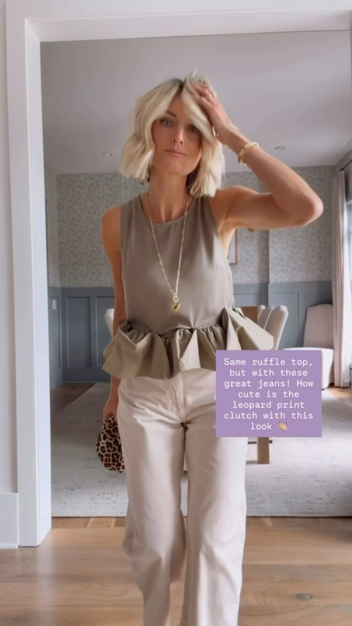 I styled this ruffle top a different way with these jeans! This would be such a cute look for date night or girls night out! Wearing XS/25!

Loverly Grey, Anthropologie, pre fall outfit, date night, girls night out, leopard print 

 #LTKSeasonal