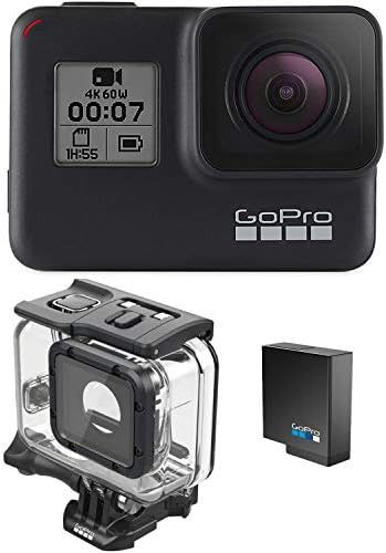 GoPro HERO7 Black + Extra Battery + Super Suit Dive Housing Case - E-Commerce Packaging - Waterpr... | Amazon (US)