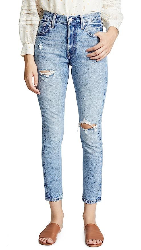 Levi's Women's 501 Skinny Jeans, Can't Touch This, Blue | Amazon (US)