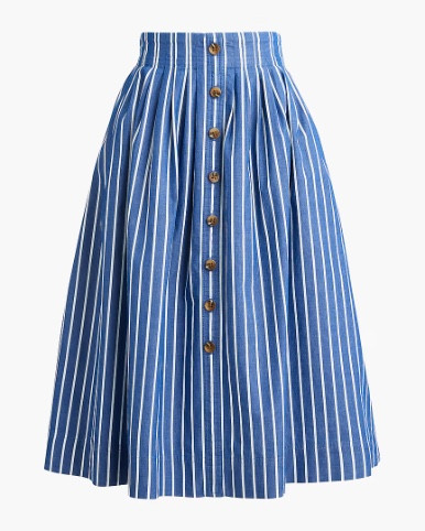 Blue and white striped midi skirt 

#LTKSaleAlert #LTKSeasonal