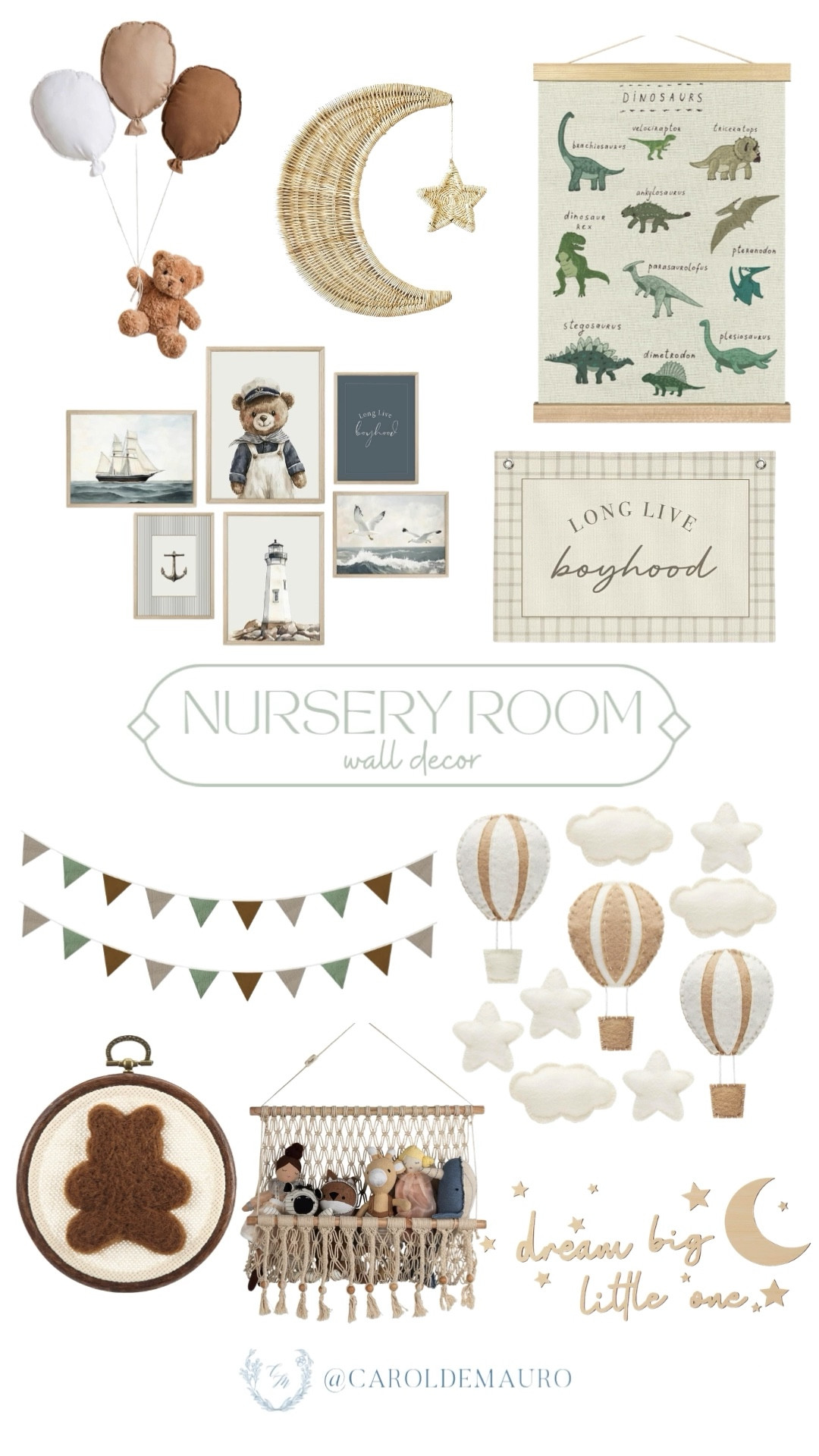 Style your nursery space that inspires wonder with this collection of hot air balloons, dinosaurs, and starry details! Just pick your favorite pieces to give your nursery a curated, timeless look that you and your baby will adore.

amazon home, playroom inspo, kids toy, nursery room finds, bedroom decor, wall decor, neutral home, neutral decor

#LTKSeasonal #LTKHome #LTKBaby