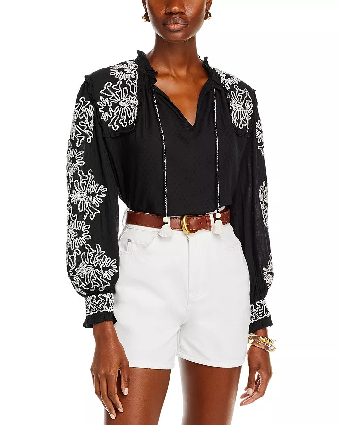 Cordera Embroidered Top | Bloomingdale's (US)