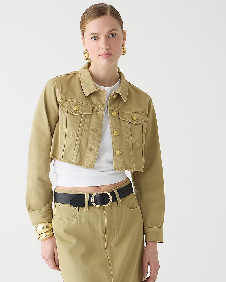 Limited-edition cropped classic denim jacket | J.Crew US
