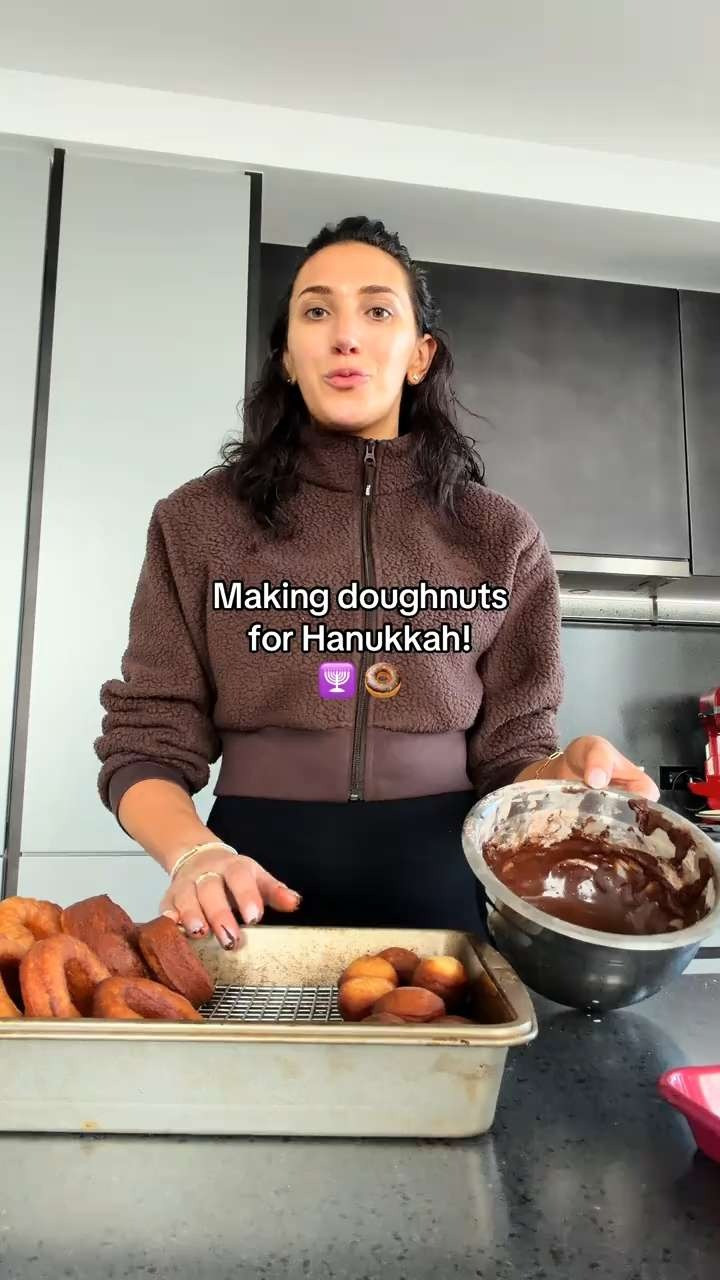 what i wore to make doughnuts for Hanukkah! 

 #LTKHoliday #LTKHome