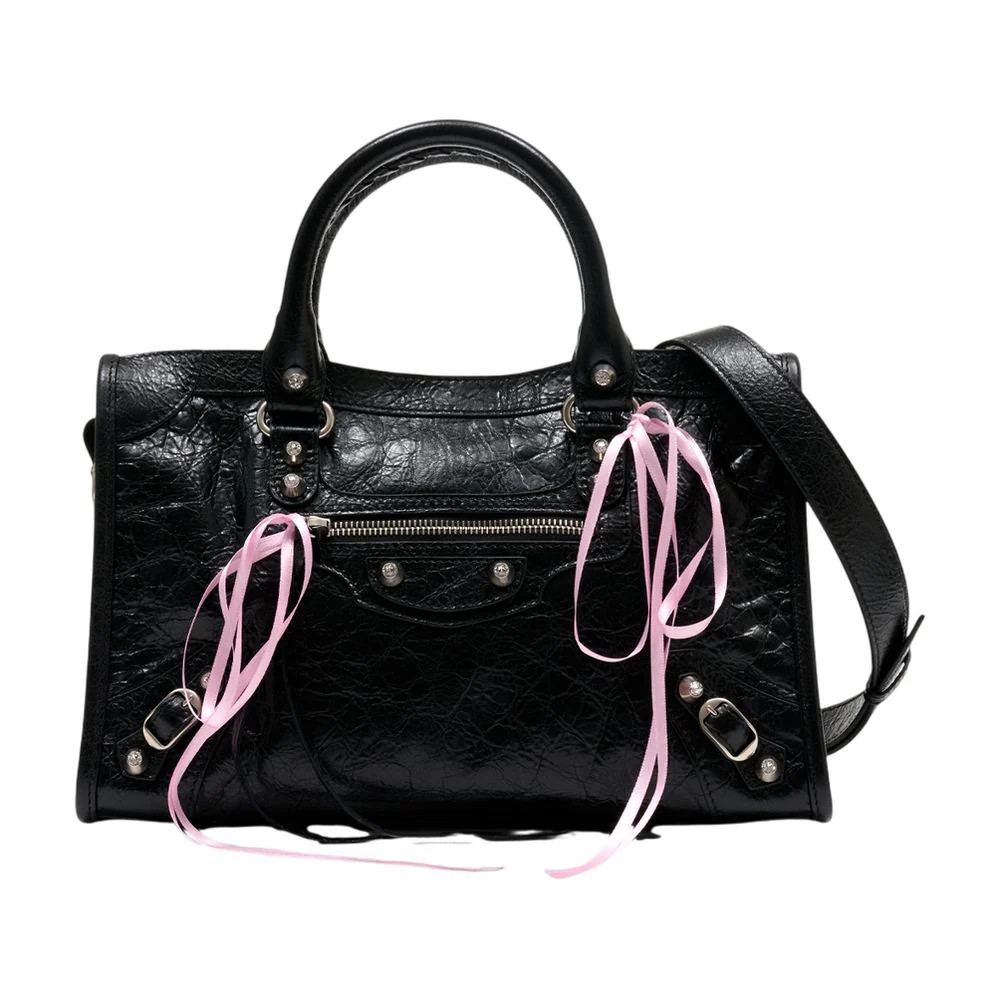 Balenciaga Le City Top Handle Bag — Black | Italist Inc.