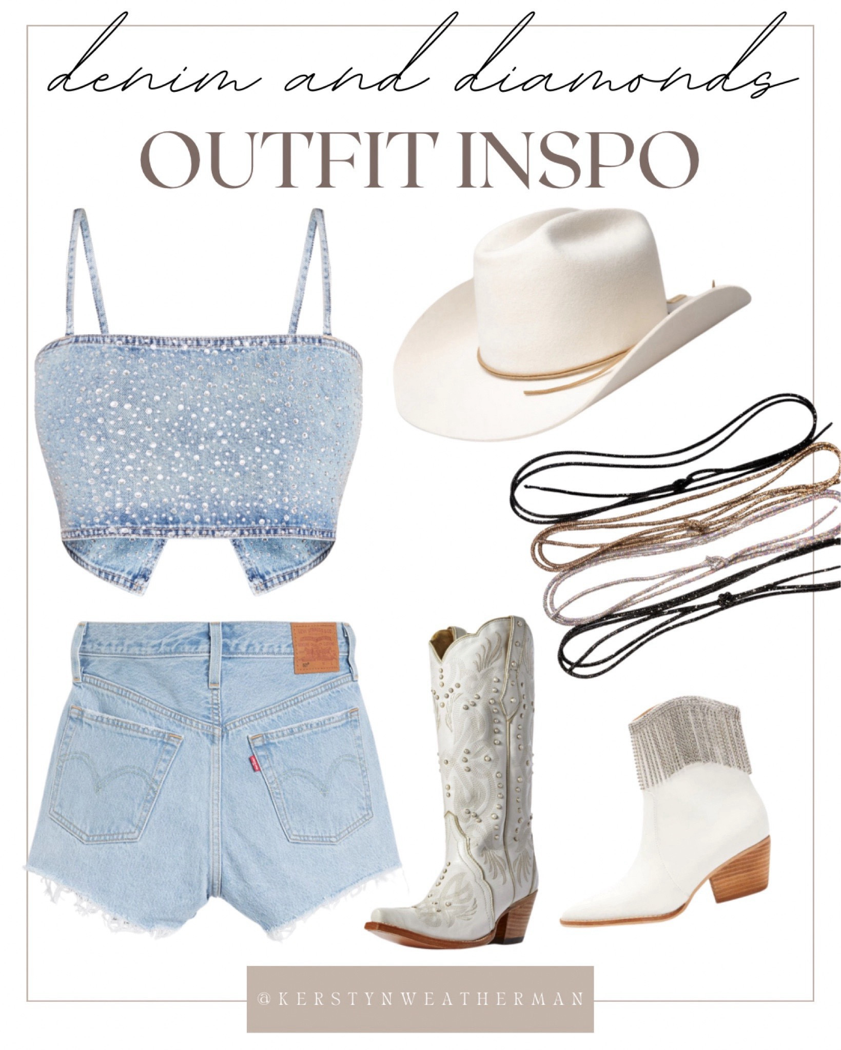 Denim and diamonds bachelorette party outfit ideas!

#LTKtravel #LTKparties 

Follow my shop @kerstynweatherman on the @shop.LTK app to shop this post and get my exclusive app-only content!

#liketkit #LTKU
@shop.ltk
https://liketk.it/4EIYB

#LTKFindsUnder100 #LTKParties #LTKShoeCrush