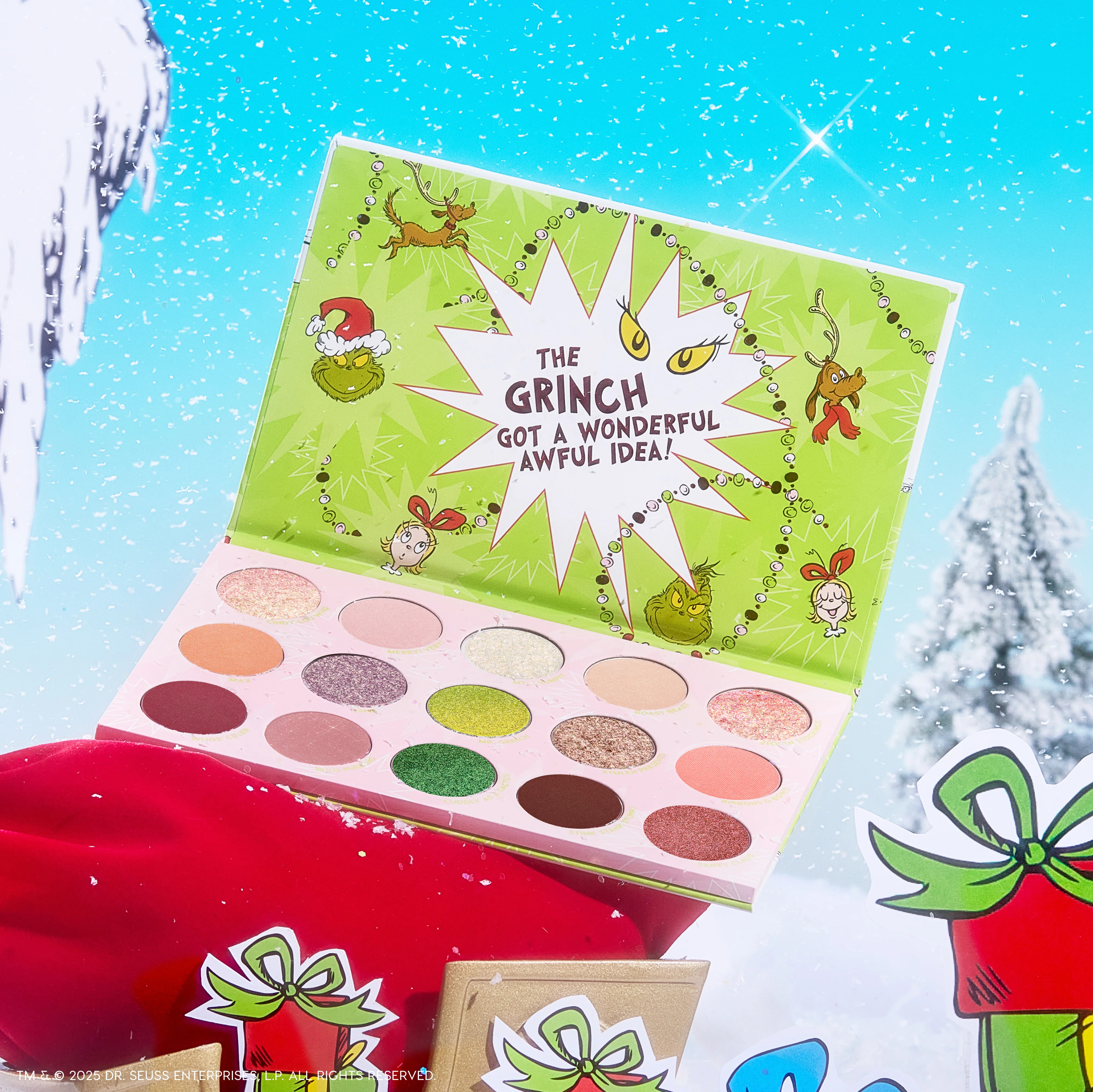 How the Grinch Stole Christmas Eye Shadow Palette | ColourPop | Colourpop