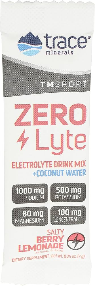 Trace Minerals Research Salty Berry Lemonade Zerolyte SGL, 0.25 OZ | Amazon (US)