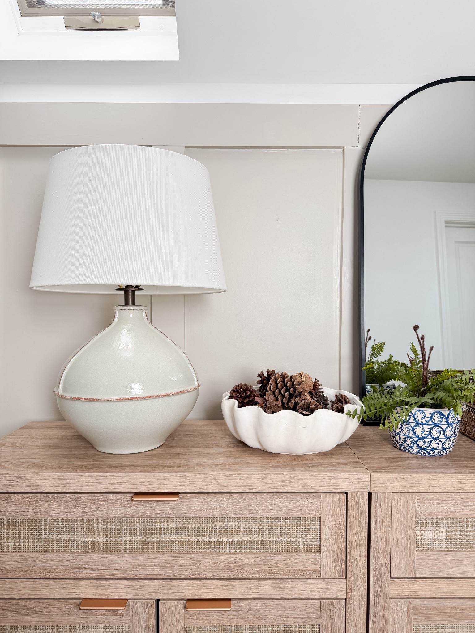 This woven sideboard adds storage and texture while elevating the entire space. coastal storage furniture, sideboard buffet, woven furniture, neutral home decor, coastal interiors, timeless furniture, home organization, living room styling, sherricalnanhome

#LTKHome #LTKFindsUnder50