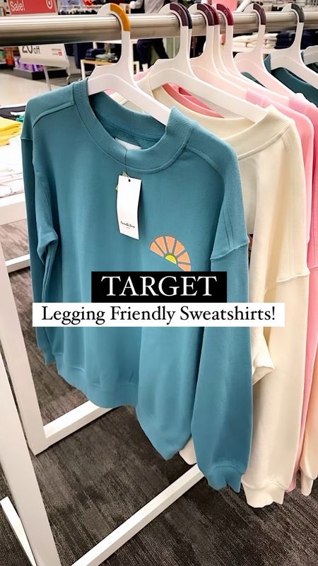 Target legging friendly sweatshirts! Run true to size - I’m in the small.  They are men’s so they fit longer. Leggings are from Amazon and fit true to size.



#LTKfindsunder50 #LTKover40 #LTKstyletip
