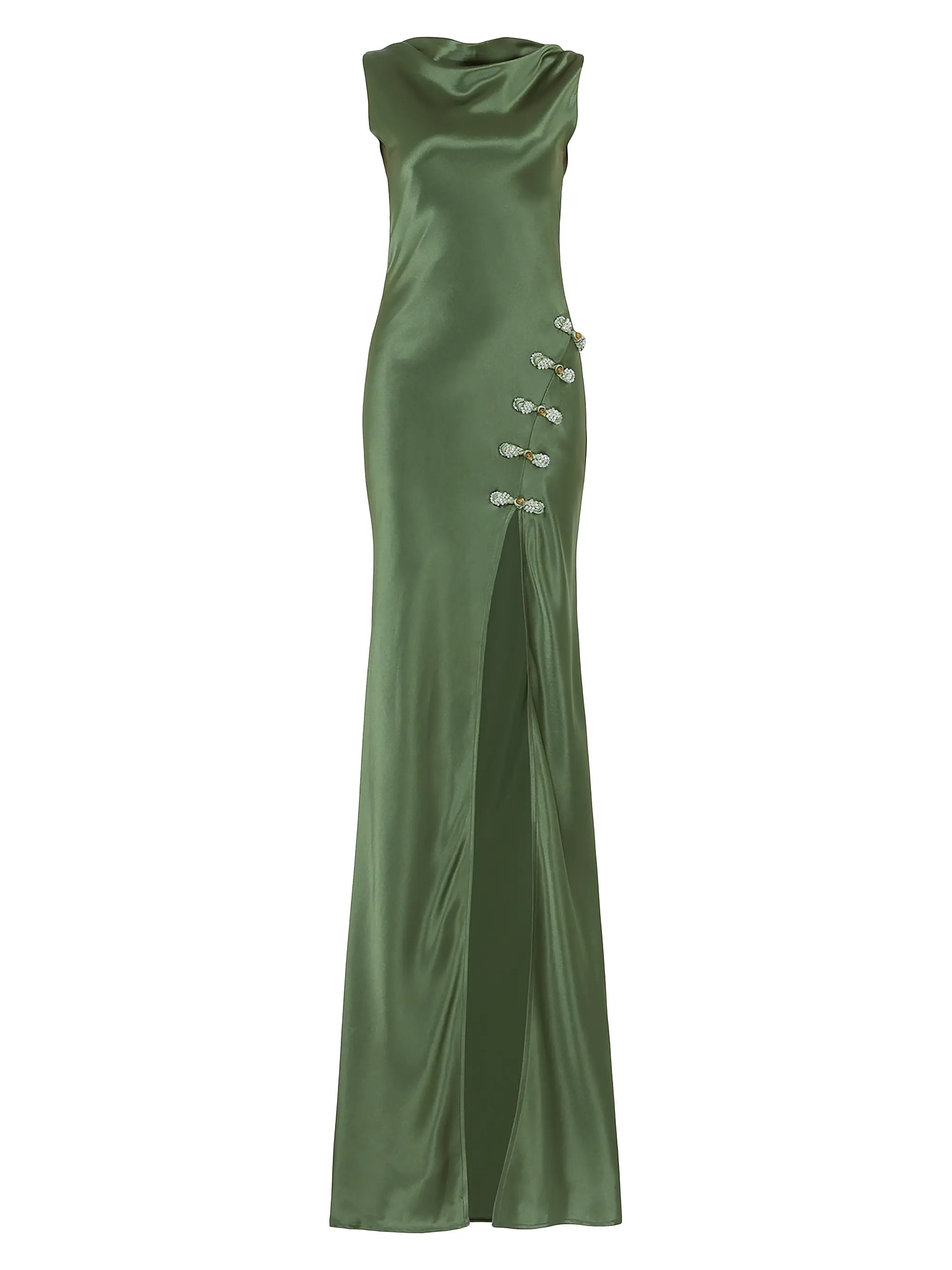 Priscilla Satin Open-Back Gown | Saks Fifth Avenue