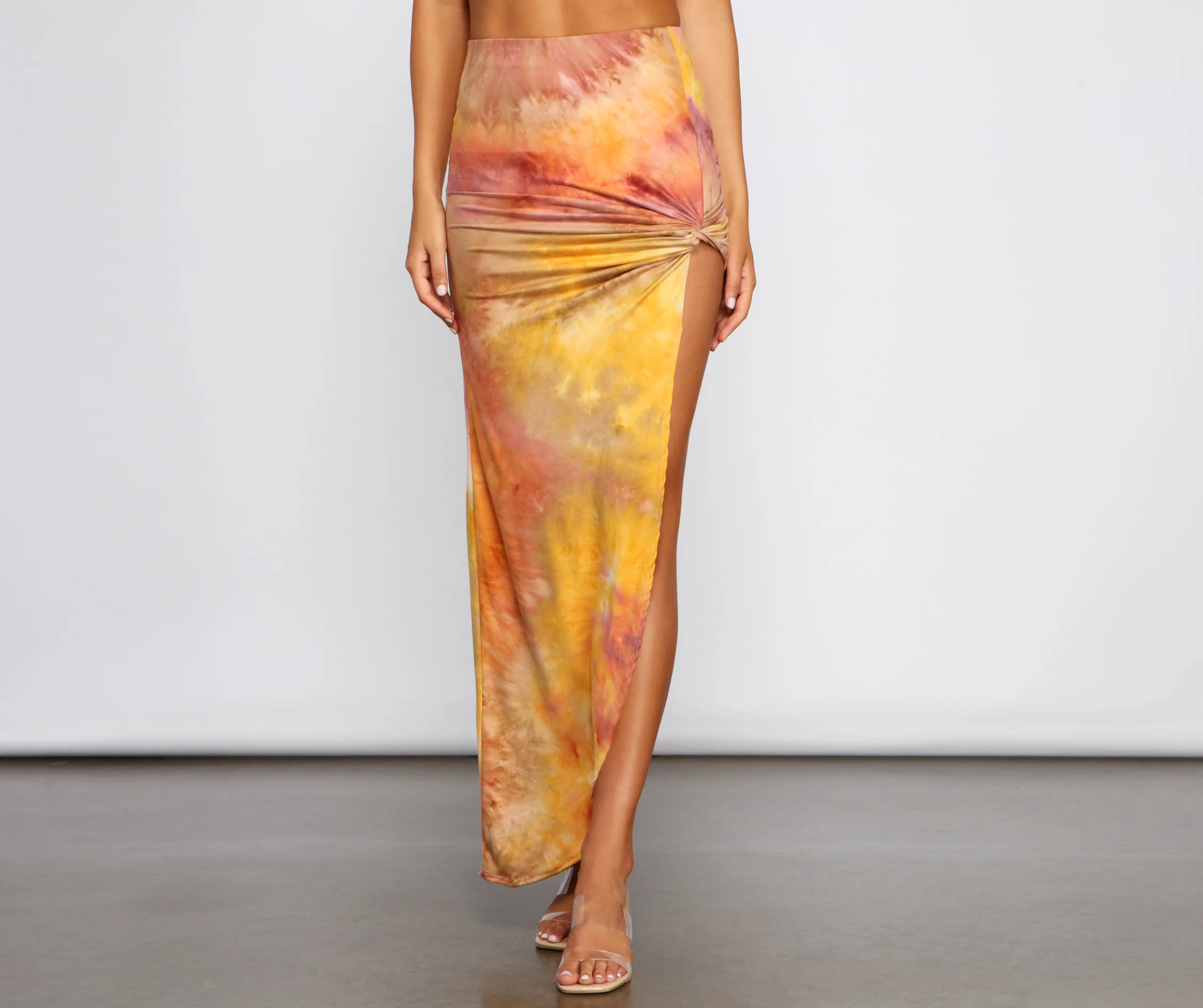 Golden Hour Tie-Dye Maxi Skirt | Windsor Stores