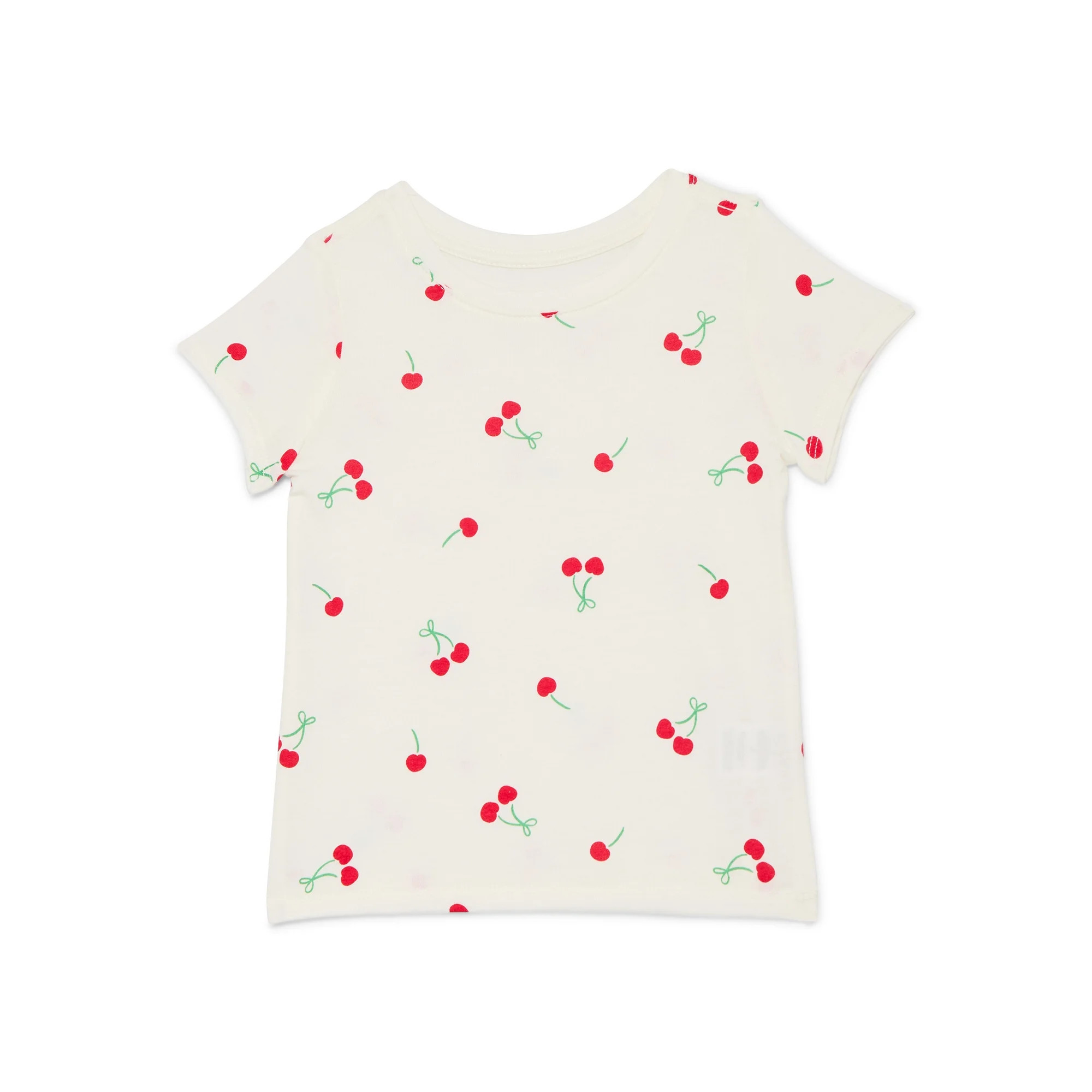 Wonder Nation Toddler Girls Tee with Short Sleeves, Sizes 18M-5T | Walmart (US)