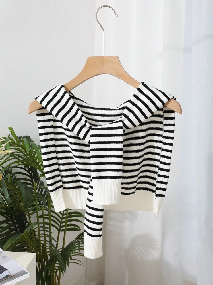 DAZY Striped Knit Shawl | SHEIN