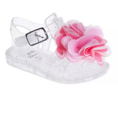 Stepping Stones Size 3-6M Flower Glitter Jelly Sandal | buybuy BABY