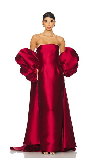 Lea Maxi Dress in Ruby | Red Dress Winter | Red Dress Holiday | Red Holiday Dress | Revolve Clothing (Global)