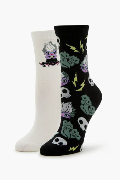 Disney Villains Ursula Crew Socks Set - 2 pack | Forever 21