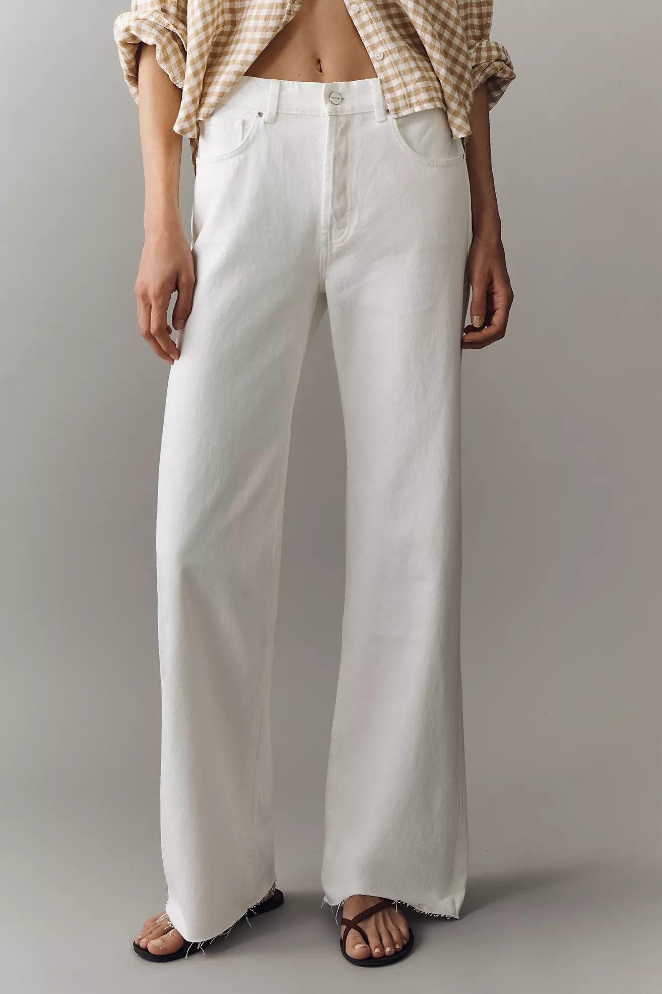 Anine Bing Hugh High-Rise Wide-Leg Jeans | Anthropologie (US)