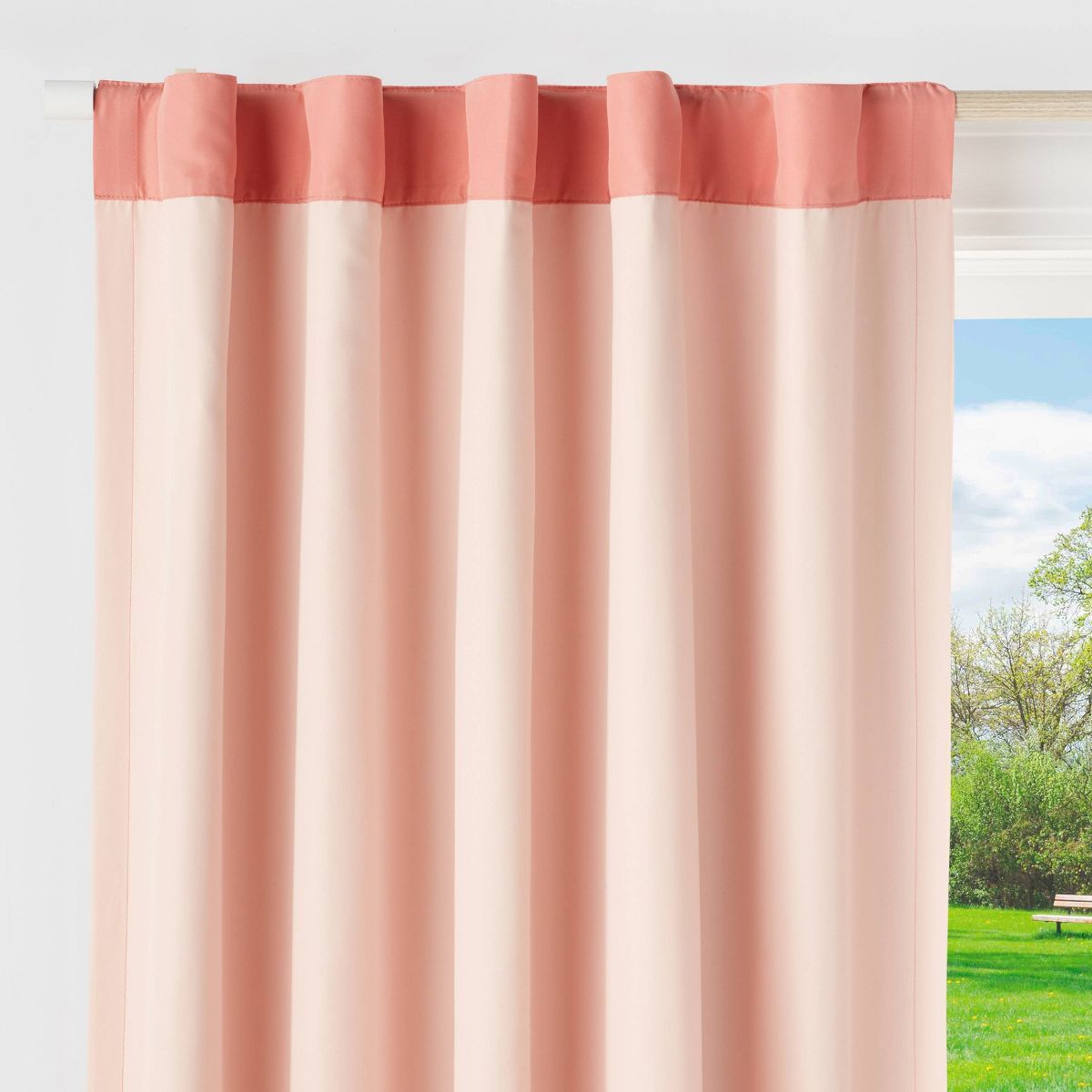 84" Tonal Blackout Window Kids' Panel Pink - Pillowfort™ | Target