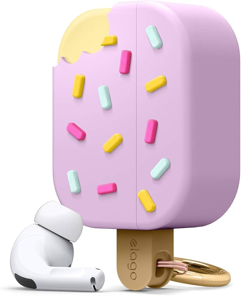 elago Ice Cream AirPods Pro Case with Keychain Designed for Apple AirPods PRO Case (Blueberry) | Amazon (US)