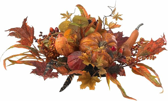 Nearly Natural 4910 Harvest Centerpiece, Orange | Amazon (US)