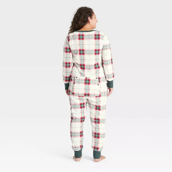 Women's Holiday Plaid Union Suit Red/Green - Hearth & Hand™ with Magnolia | Target