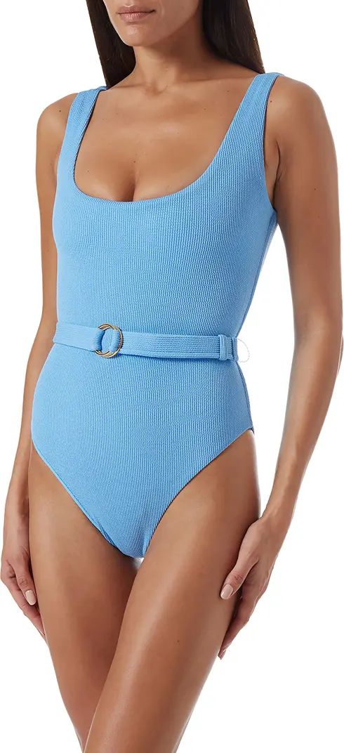 Rio Belted Rib One-Piece Swimsuit | Nordstrom